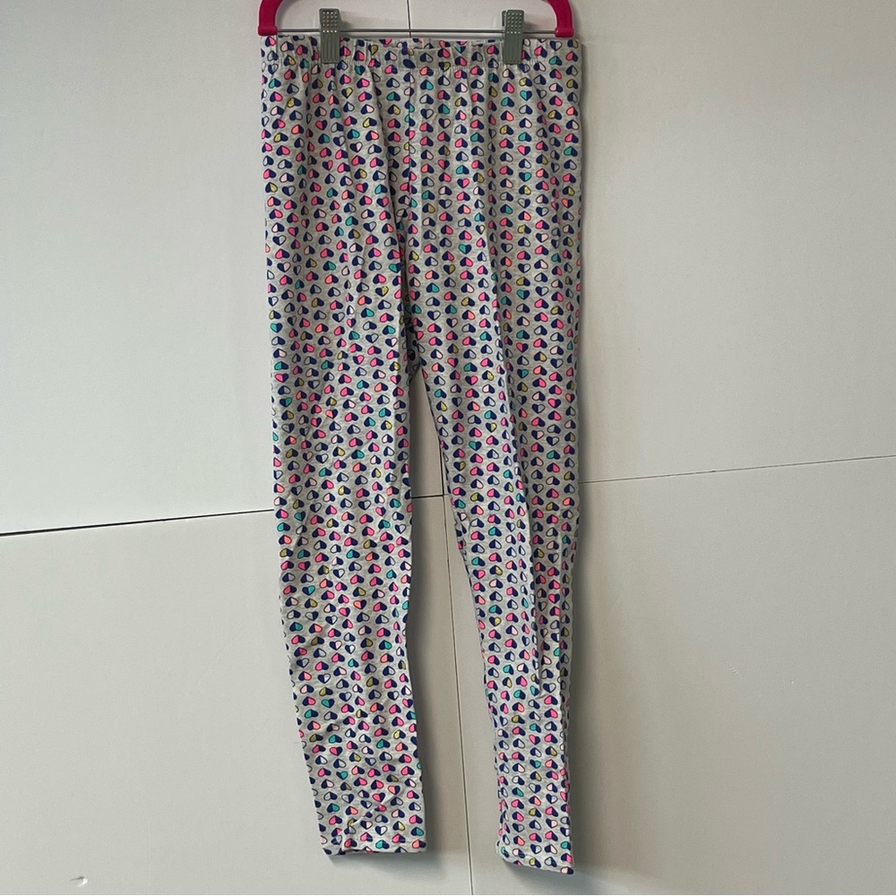 Girls Osh Kosh Gray Heart Leggings. Girl’s Size 14 Elastic Waist Pants